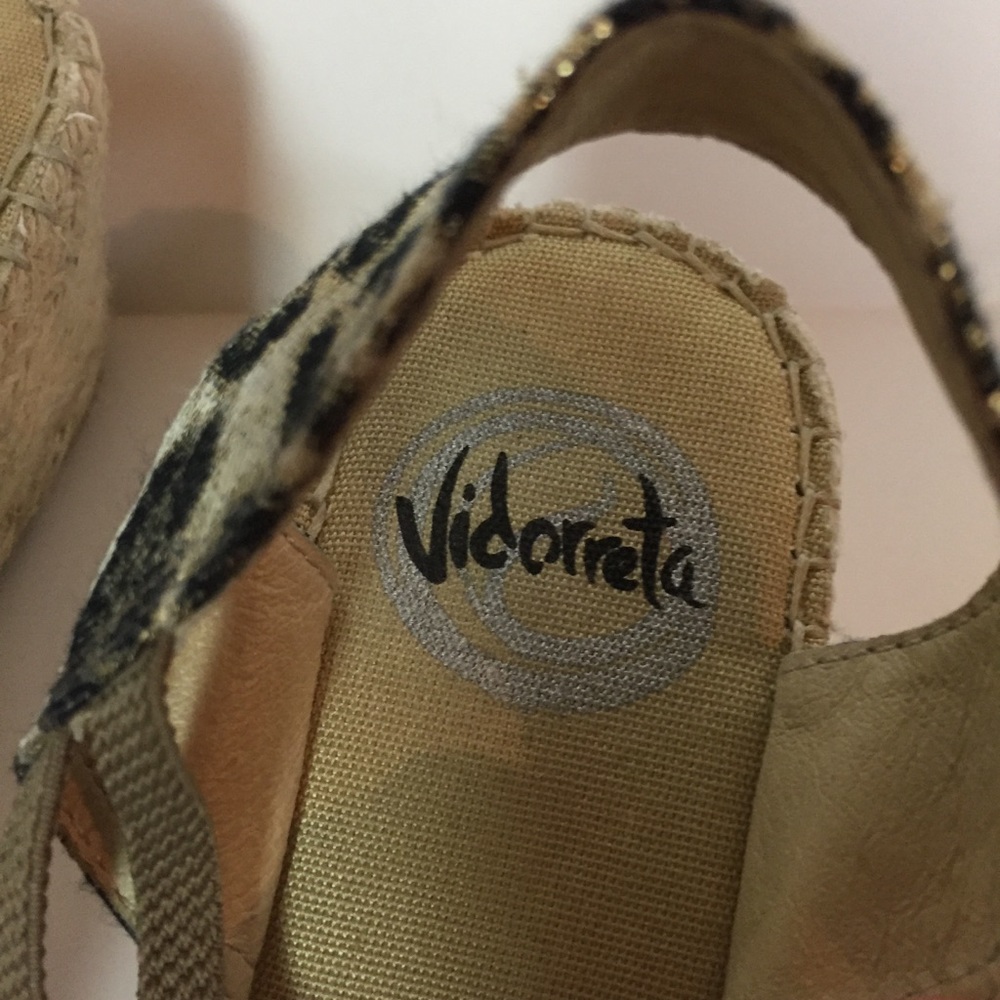 Vidorreta NEW Leopard Print Espadrille Wedge, Sz 40 - Picture 3 of 11